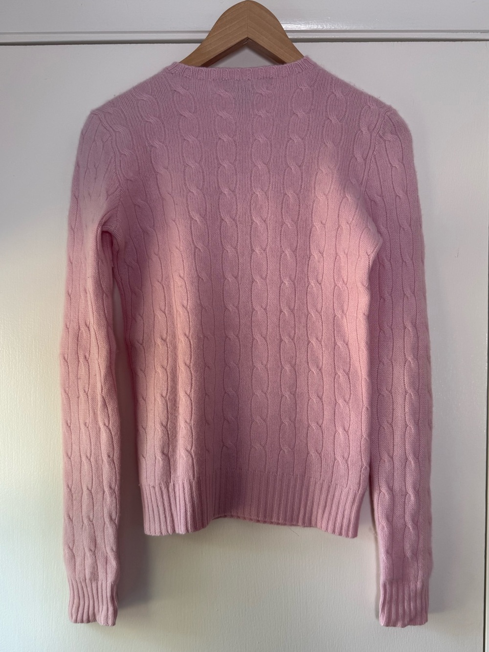 Ralph Lauren Cable Knit 100% Cashmere Sweater Quiet Luxury Preppy Old Money Soft - Picture 8 of 8